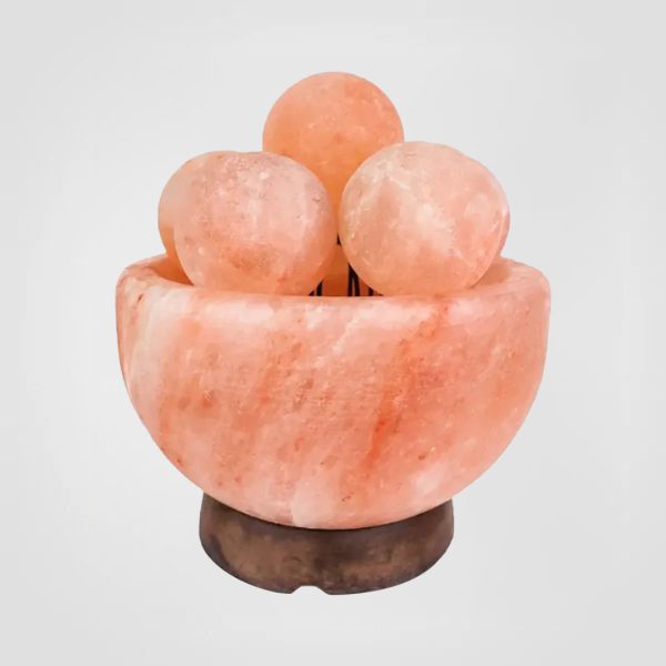 Himalayan Rock Salt Lamp Bowl with Salt Balls
