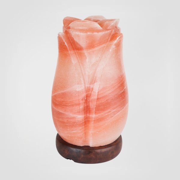 Himalayan Rock Salt Lamp – Rose Flower Design