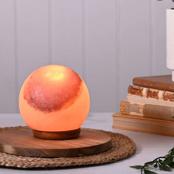 Himalayan Rock Salt Lamp – Ball Shape